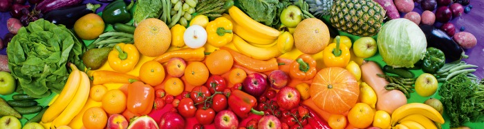 regenboog van groenten en fruit